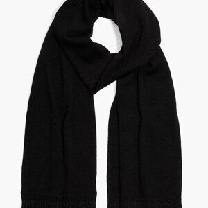 Levi's Made in Italy Scarf Logo Black Acrylic Unisex